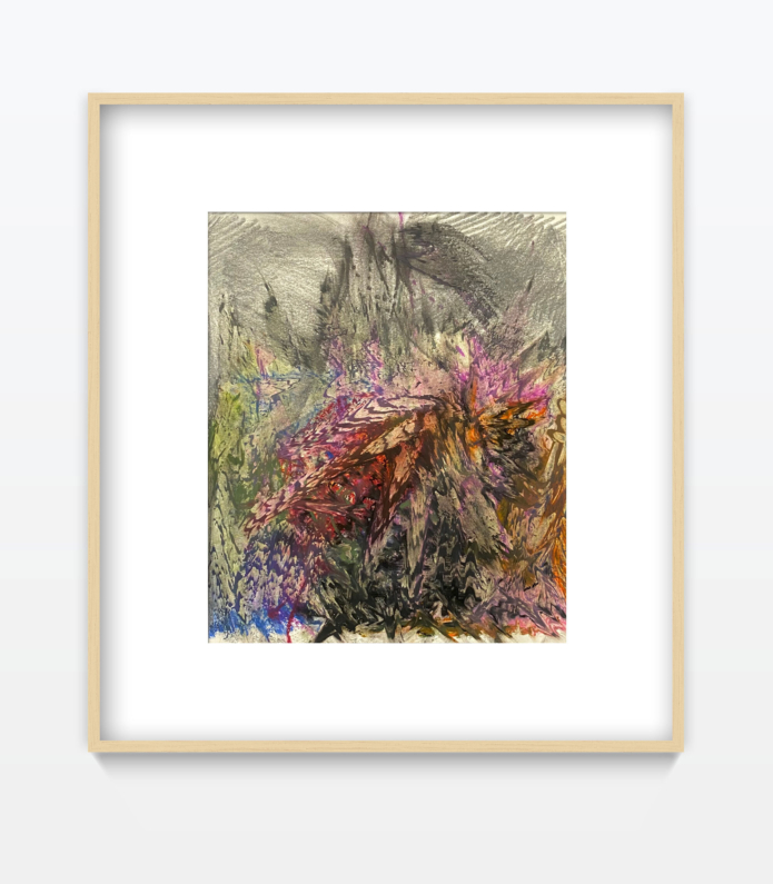 Li peng ohne titel oelkreide gregor hildebrandt muenchen youngart